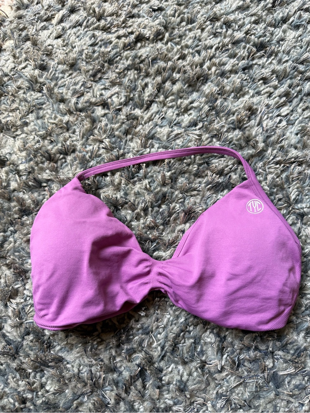 Til You Collapse Purple Halter Sports Bra + Leggings Set